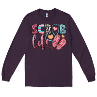 Plum scrub life Long Sleeve Tee - BundleAndBundleShop