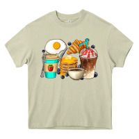 Mossy Breakfast Coffee Cups Heavy Core Tee - Artiststas