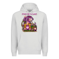 Dove Grey fresh lilac gnome Premium Hoodie - BarkalooDesign