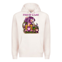 Pale Pink fresh lilac gnome Premium Hoodie - BarkalooDesign