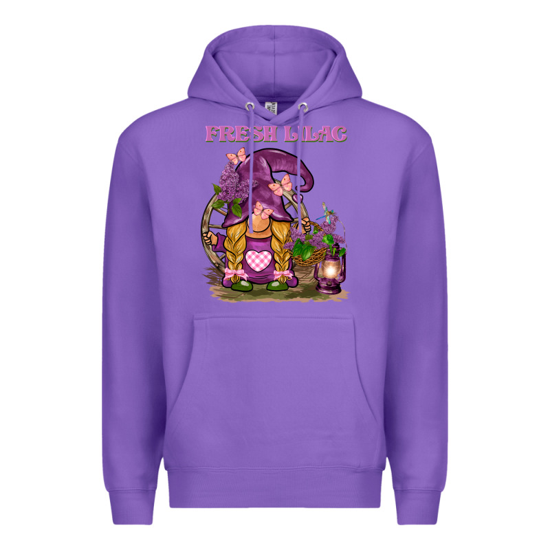 Fresh Lilac Gnome Premium Hoodie by BarkalooDesign | Teevron