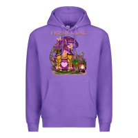 Purple fresh lilac gnome Premium Hoodie - BarkalooDesign