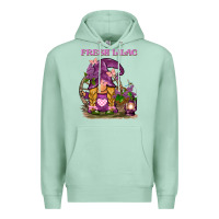 Seafoam fresh lilac gnome Premium Hoodie - BarkalooDesign