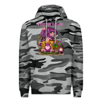 Slate Camo fresh lilac gnome Premium Hoodie - BarkalooDesign