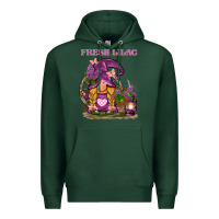 Sports Green fresh lilac gnome Premium Hoodie - BarkalooDesign