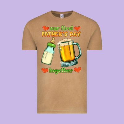 Our First Father's Day Together Vintage Tee Designed By Hra Design Shop