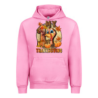 Fuchsia Pink My 1st Thanksgiving Urban Hoodie - NancyCooperArtShop