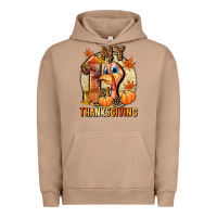 Pigment Burro My 1st Thanksgiving Urban Hoodie - NancyCooperArtShop