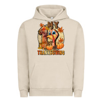 Pigment French Oak My 1st Thanksgiving Urban Hoodie - NancyCooperArtShop