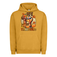 Pigment Peanut Butter My 1st Thanksgiving Urban Hoodie - NancyCooperArtShop