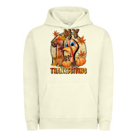 Pigment Pistachio My 1st Thanksgiving Urban Hoodie - NancyCooperArtShop