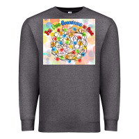 Charcoal Heather im fine everything is fine with lights Premium Sweatshirt - MaliasSmallBusiness