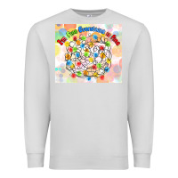 Dove Grey im fine everything is fine with lights Premium Sweatshirt - MaliasSmallBusiness