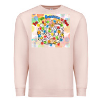 Pale Pink im fine everything is fine with lights Premium Sweatshirt - MaliasSmallBusiness