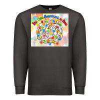 Smoke im fine everything is fine with lights Premium Sweatshirt - MaliasSmallBusiness