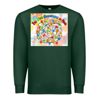 Sports Green im fine everything is fine with lights Premium Sweatshirt - MaliasSmallBusiness