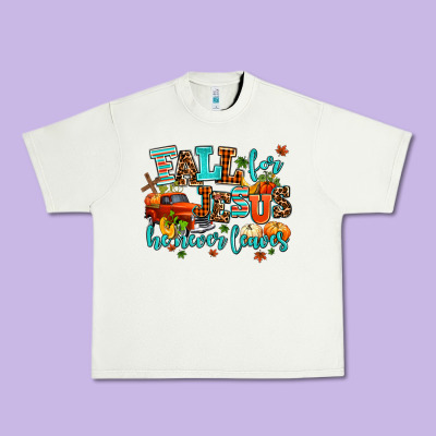 Fall For Jesus He Never Leaves Urban Heavy Tee Designed By Adodesignshop