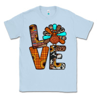Dusty Blue turkey love Classic Tee - JahusDesignShop