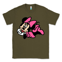 Army Green Minnie Mouse Classic Tee - CowhideDigitalArt