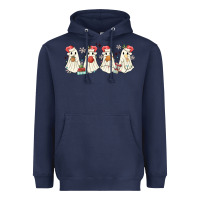 Navy pantasmas mexican christmas ghosts Heavyweight Hoodie - MaliasSmallBusiness