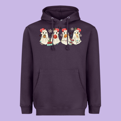 Pantasmas Mexican Christmas Ghosts Heavyweight Hoodie Designed By Maliassmallbusiness