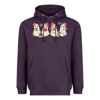 Plum pantasmas mexican christmas ghosts Heavyweight Hoodie - MaliasSmallBusiness