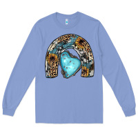 Colony Blue sunflower gemstone rainbow Long Sleeve Tee - JahusDesignShop