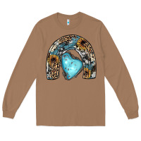 Toasted Coconut sunflower gemstone rainbow Long Sleeve Tee - JahusDesignShop