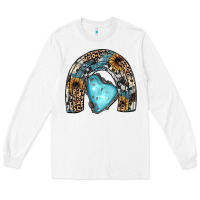 White sunflower gemstone rainbow Long Sleeve Tee - JahusDesignShop