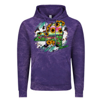 Cloud Purple New York State Map Vintage Hoodie - RanaPortraitStore
