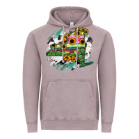 Vintage Zinc New York State Map Vintage Hoodie - RanaPortraitStore