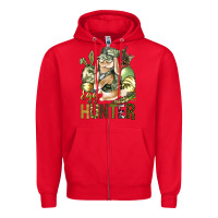 Red Egg hunter Zipper Hoodie - NancyCooperArtShop