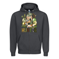 Smoke Egg hunter Zipper Hoodie - NancyCooperArtShop