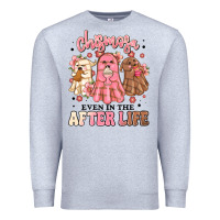 Heather Grey chismosa even in the after life Premium Sweatshirt - MaliasSmallBusiness