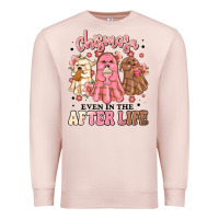 Pale Pink chismosa even in the after life Premium Sweatshirt - MaliasSmallBusiness
