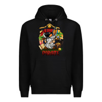 Black pirate gnome Premium Hoodie - BarkalooDesign