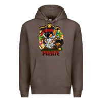 Coffee pirate gnome Premium Hoodie - BarkalooDesign