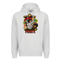 Dove Grey pirate gnome Premium Hoodie - BarkalooDesign