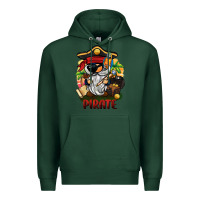 Sports Green pirate gnome Premium Hoodie - BarkalooDesign