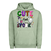 Pigment Oil Green Cute and spooky Urban Hoodie - NancyCooperArtShop