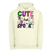 Pigment Pistachio Cute and spooky Urban Hoodie - NancyCooperArtShop