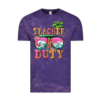Cloud Purple teacher off duty Vintage Tee - AdoDesignShop