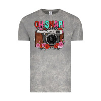 Cloud Rock oh snap rose grey leopard vintage camera Vintage Tee - FaDigitalArtStudio