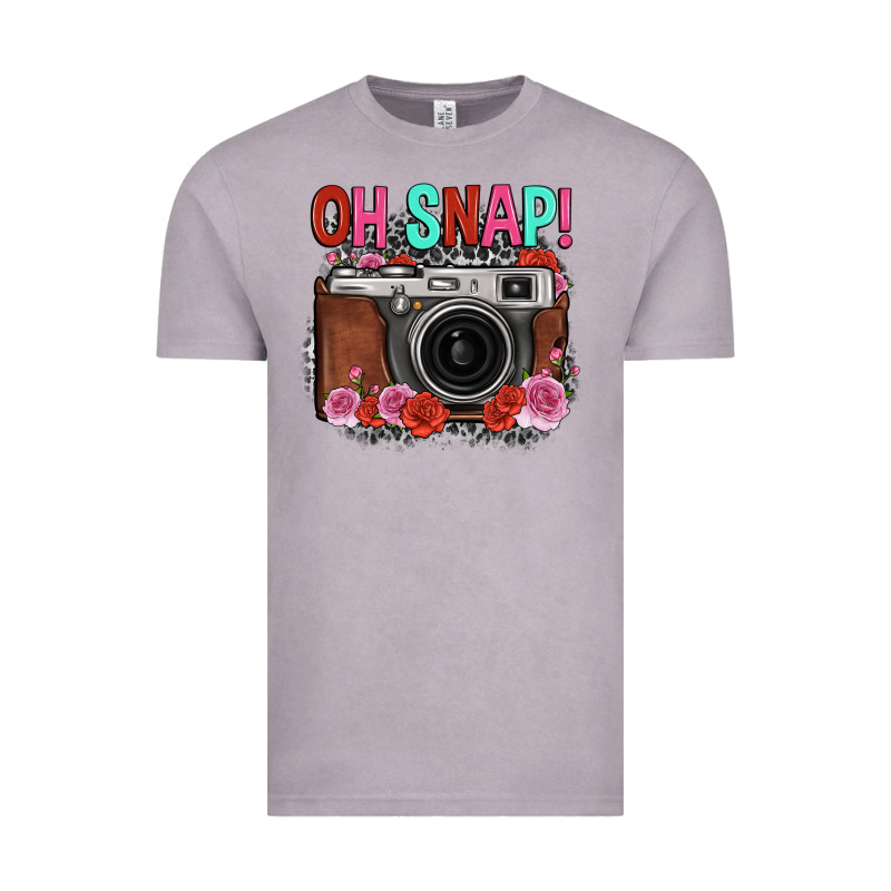 Oh Snap Rose Grey Leopard Vintage Camera Vintage Tee by FaDigitalArtStudio | Teevron