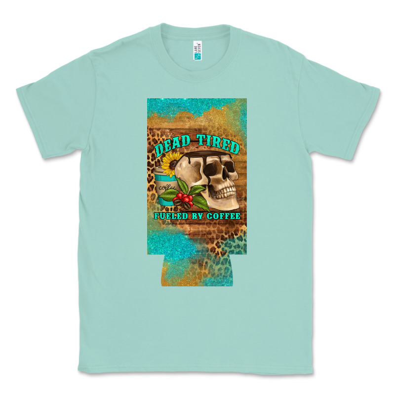 Dead Tired Fueled By Coffee 12 Oz Can Cooler  (slim) Classic Tee by Artiststas | Teevron
