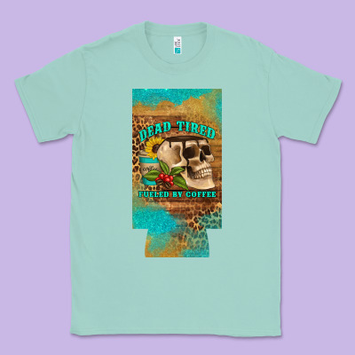 Dead Tired Fueled By Coffee 12 Oz Can Cooler  (slim) Classic Tee Designed By Artiststas