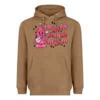 Toasted Coconut pink christmas fa la la Heavyweight Hoodie - MaliasSmallBusiness