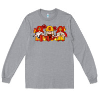 Heather Grey firefighter gnomes Long Sleeve Tee - Artiststas