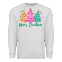 Dove Grey merry christmas glitter trees Premium Sweatshirt - MaliasSmallBusiness
