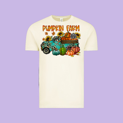 Pumpkin Farm Vintage Tee Designed By Racoondesign